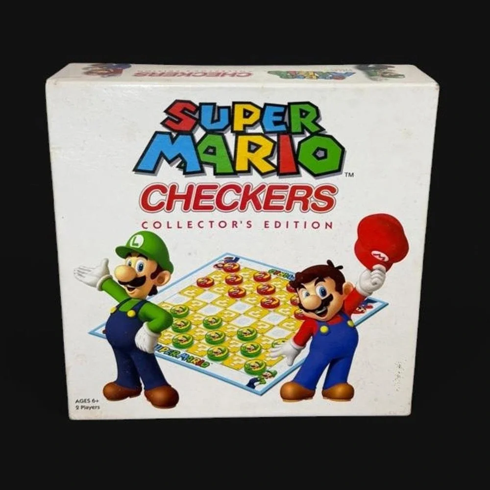 Super Mario Checkers Collector's Edition Board Game - Complete Set USAopoly2012